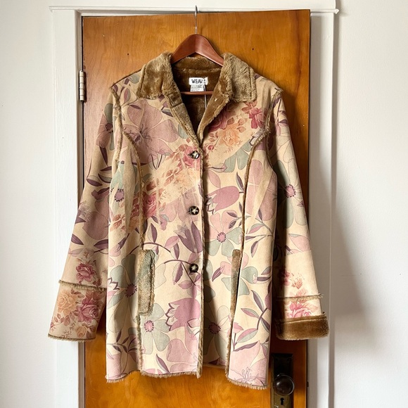 vintage y2k patterned coat - Picture 2 of 5